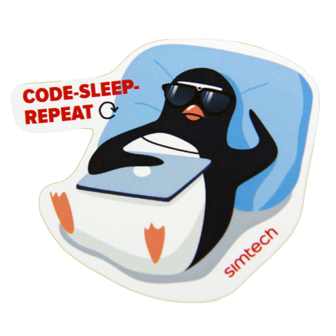 Sticker "Code-sleep-repeat"
